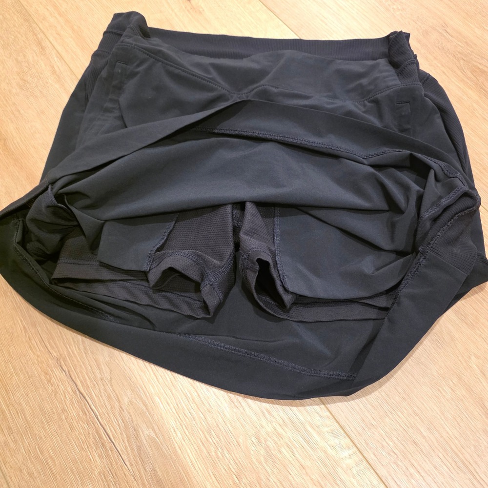 Athleta Soho Skort Black Active Hiking Travel Skirt with Pockets Size 8 Tennis - Picture 5 of 9